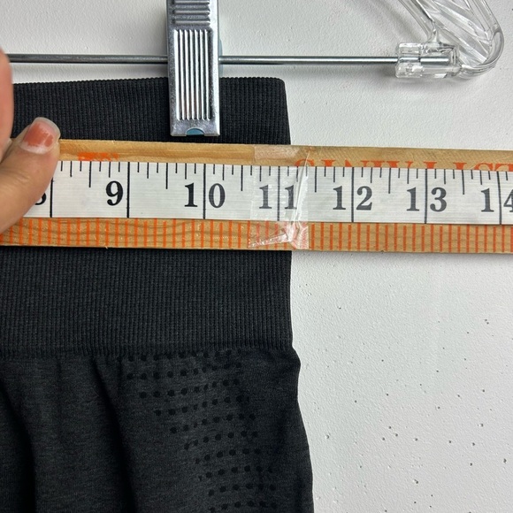 GYMSHARK VITAL SEAMLESS LEGGINGS Black Sharcoal High Rise Workout Chic Size Xs - Picture 9 of 12